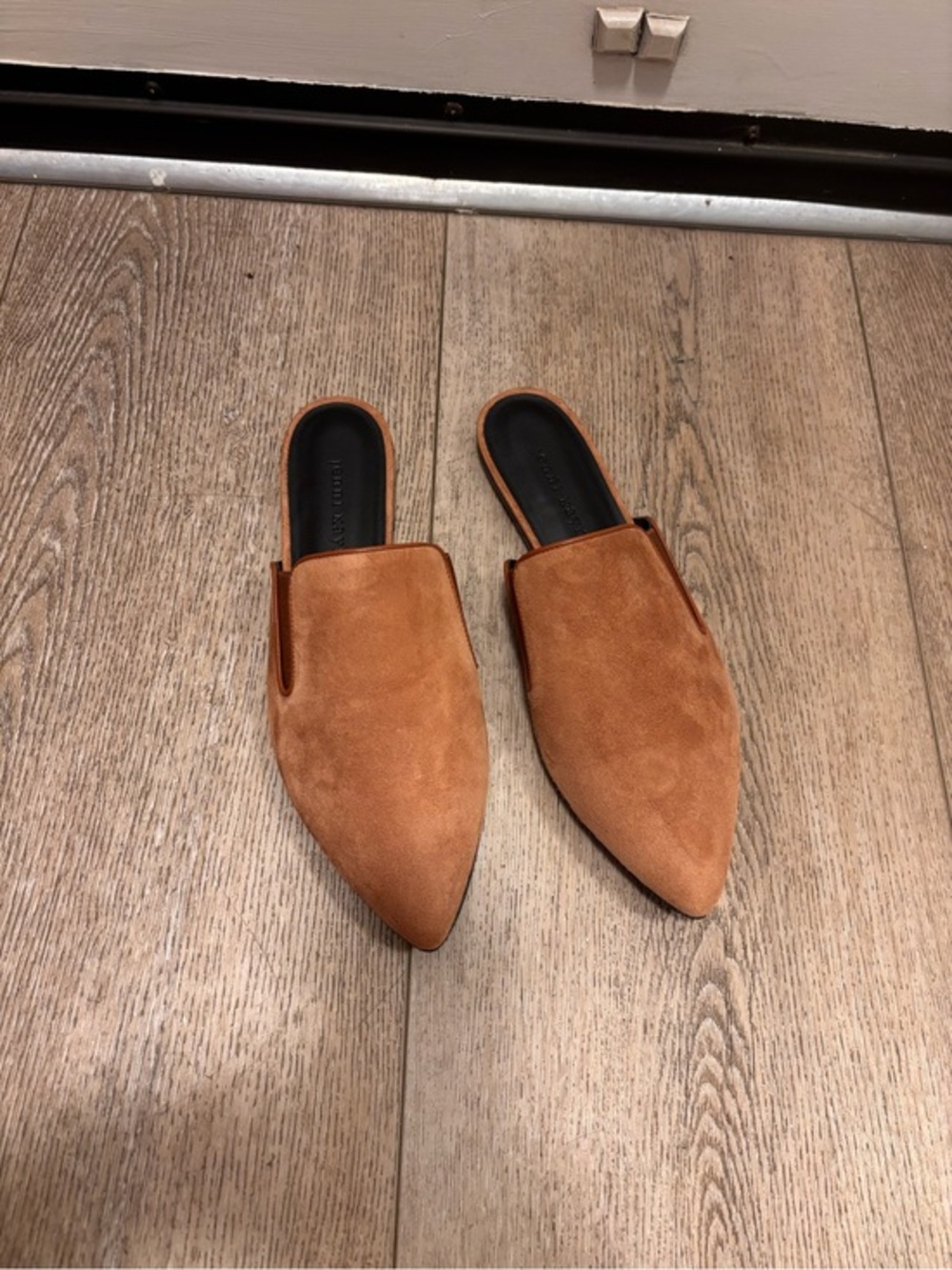 Jenni Kayne Suede Pointed-Toe Slide Mules size 37